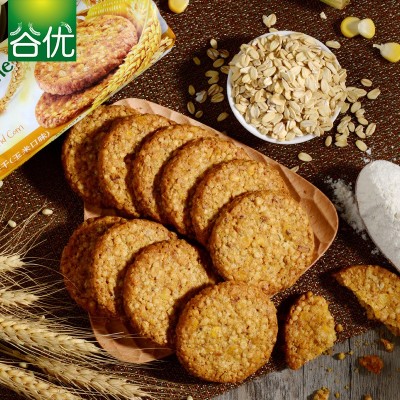 西班牙进口 谷优 高纤维燕麦饼干 玉米口味 265g