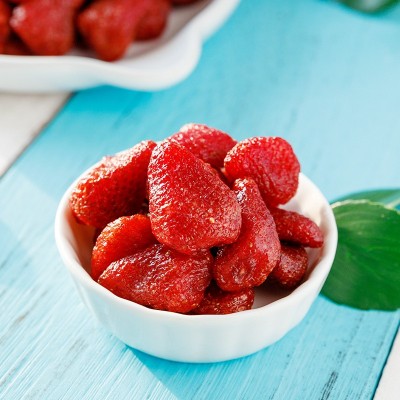 草莓干 一斤草莓果干果脯蜜饯 休闲食品零食甜点烘焙原材料批发
