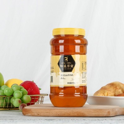 厂家蜂蜜批发土蜂蜜瓶装蜂巢蜜950g 农家土特产巢蜜百花蜜
