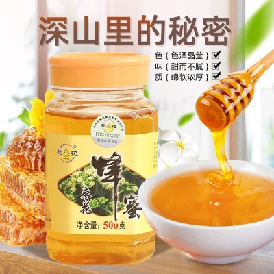 鲍记供应天然蜂蜜枣花蜜500g厂家直销批发招代理散装批发