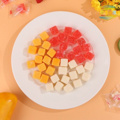 水果软糖 芒果味椰子味软糖儿童休闲零食果糕独立小包装厂家批发