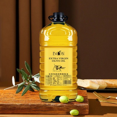 包锘5L特级初榨橄榄油 西班牙原瓶原装进口 桶装家用食用油橄榄油