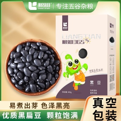 粮沺现货供应黑豆400g装五谷杂粮粗粮豆馅原料礼盒装黑豆可定制