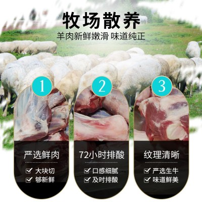 鲜切羊腱子厂家批发原切羊肉一斤装冷冻火锅饭店商用羊肉