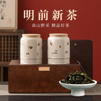 龙井茶2023新茶明前茶叶特级绿茶280g礼盒装自己喝过节送礼送长辈
