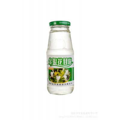 益智泉金银花露 植物饮品 夏季饮料 玻璃瓶装 340ml×12 出厂批发