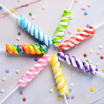 六一儿童节罐装糖30支糖果礼品厂家批发高颜值12g网红螺旋棒棒糖