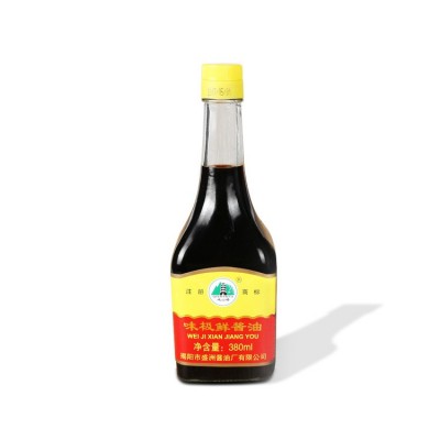优质非转基因原料自然酿造特级生抽380毫升高等级品质味极鲜酱油
