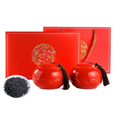 23正宗武夷岩茶浓香型正山小种陶瓷茶叶罐礼盒高档节日送礼送客户