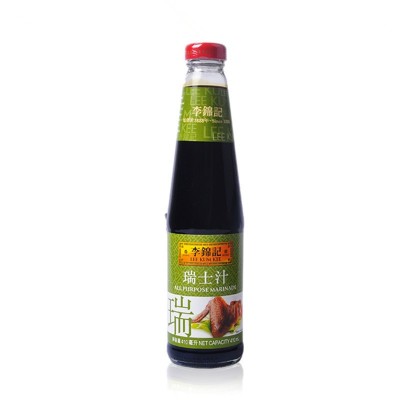 香港进口酱油李锦记瑞士汁410ML瓶烤肉酱家用蒸炒鸡翅调味料