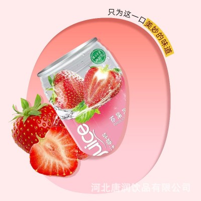百果星球草莓果汁饮料250ml*6罐整箱网红夏季果味饮品一件代发