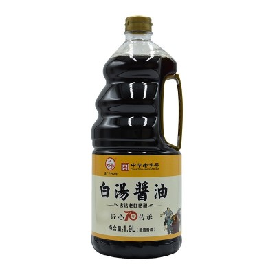 浦楼白汤酱油1.9L家庭生抽炒菜凉拌非转基因黄豆酿造酱油厂家