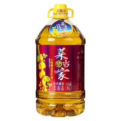 零添加农家菜籽油食用油非转基因精炼家用菜子纯正菜籽油5L