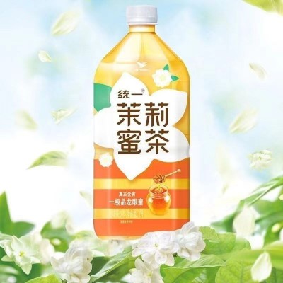 统一冰红茶双萃柠檬味茶茉莉蜜茶饮料1L装整箱大瓶装夏季清凉饮品